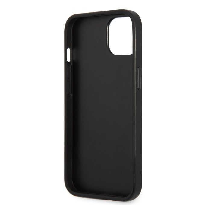iPhone 13 MINI rožinė+juoda KARL LAGERFELD nugarėlė KLHCP13SMNMP1P