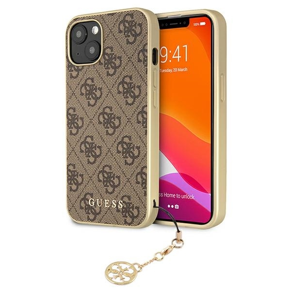 iPhone 13 MINI ruda GUESS nugarėlė GUHCP13SGF4GBR