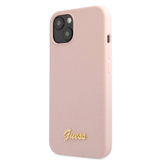 iPhone 13 MINI šv. rožinė GUESS nugarėlė GUHCP13SLSLMGLP