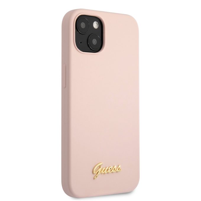 iPhone 13 MINI šv. rožinė GUESS nugarėlė GUHCP13SLSLMGLP