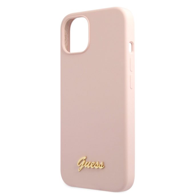 iPhone 13 MINI šv. rožinė GUESS nugarėlė GUHCP13SLSLMGLP