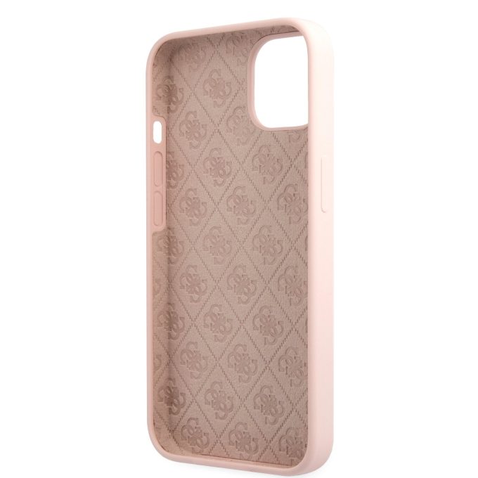 iPhone 13 MINI šv. rožinė GUESS nugarėlė GUHCP13SLSLMGLP
