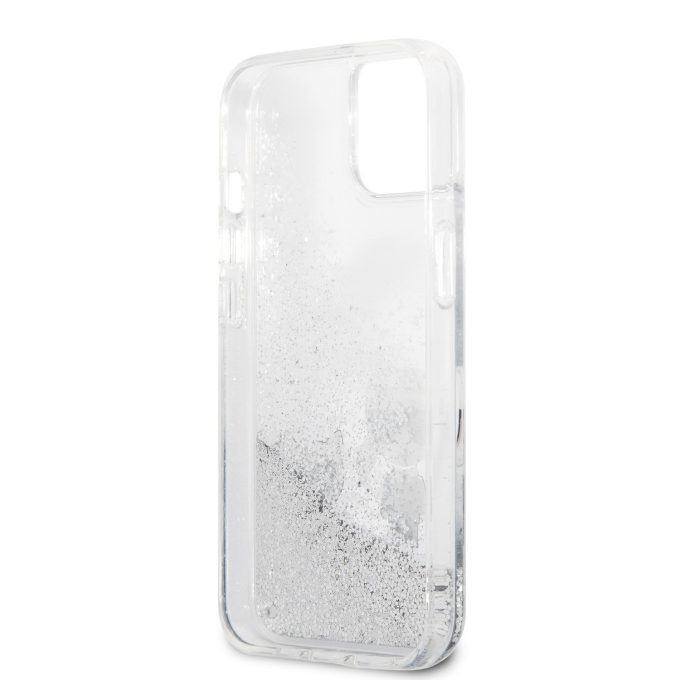 iPhone 13 MINI water sidabro spalvos KARL LAGERFELD nugarėlė KLHCP13SGKCS