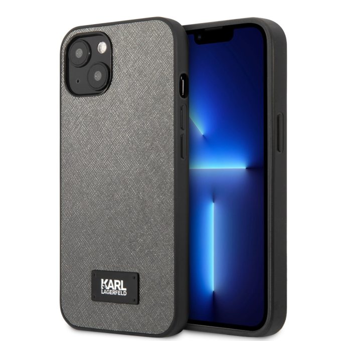 iPhone 13 pilka KARL LAGERFELD nugarėlė KLHCP13MSFMP2DG
