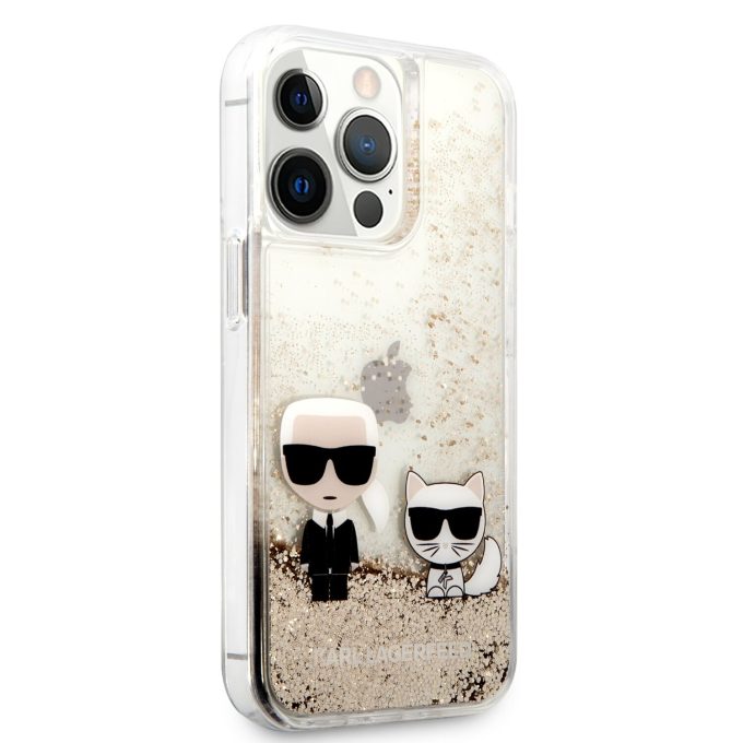 iPhone 13 PRO aukso spalvos water KARL LAGERFELD nugarėlė KLHCP13LGKCD