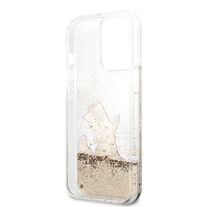iPhone 13 PRO MAX aukso spalvos water KARL LAGERFELD nugarėlė KLHCP13XGCFD