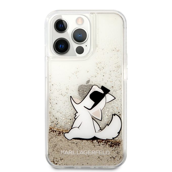 iPhone 13 PRO MAX aukso spalvos water KARL LAGERFELD nugarėlė KLHCP13XGCFD