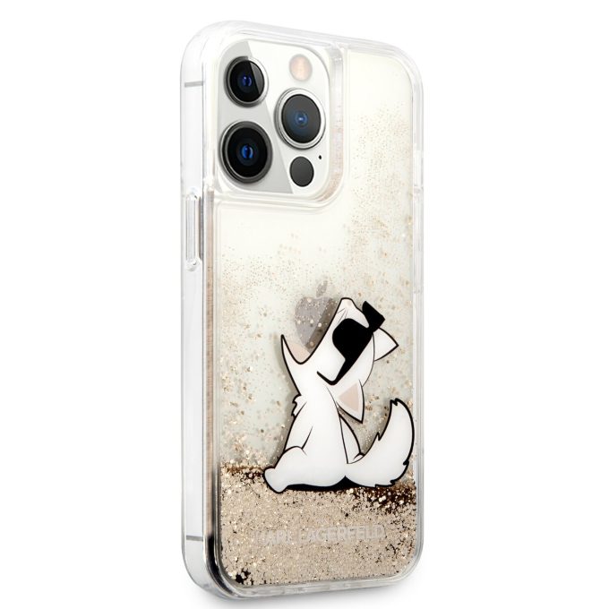 iPhone 13 PRO MAX aukso spalvos water KARL LAGERFELD nugarėlė KLHCP13XGCFD