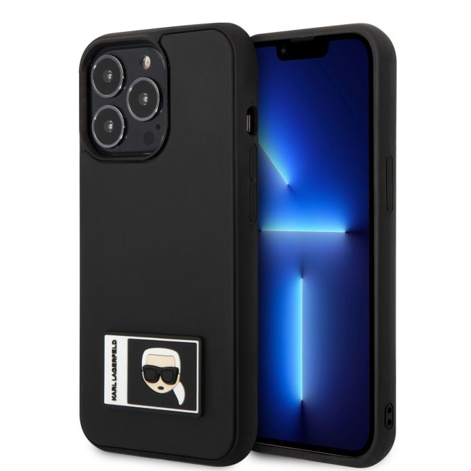 iPhone 13 PRO MAX juoda KARL LAGERFELD nugarėlė KLHCP13X3DKPK
