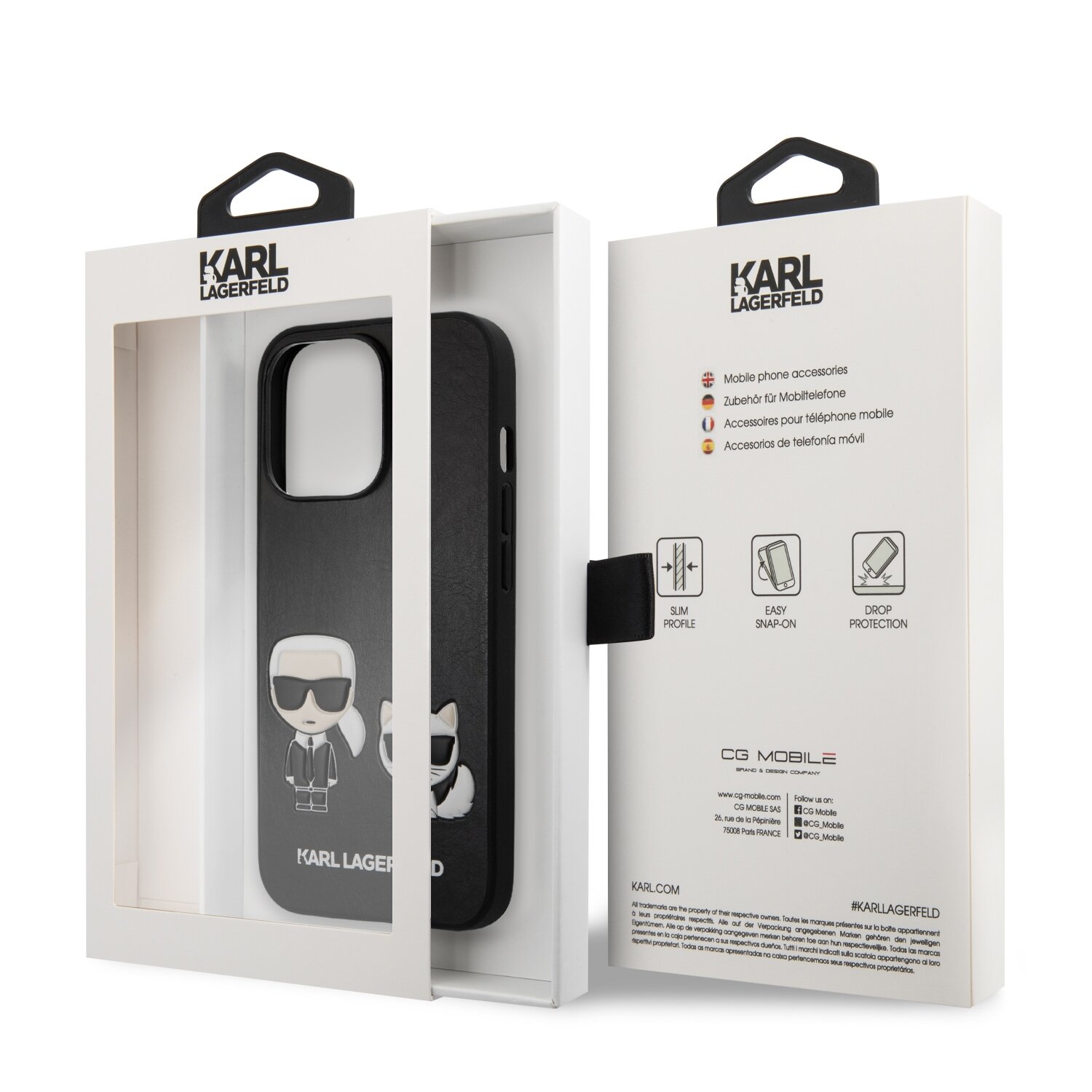 iPhone 13 PRO MAX juoda KARL LAGERFELD nugarėlė KLHCP13XPCUSKCBK - Image 8
