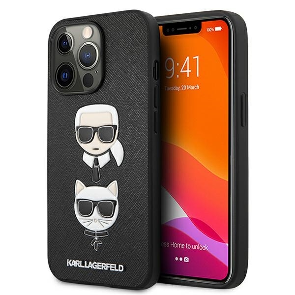 iPhone 13 PRO MAX juoda KARL LAGERFELD nugarėlė KLHCP13XSAKICKCBK