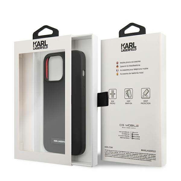 iPhone 13 PRO MAX juoda KARL LAGERFELD nugarėlė KLHCP13XSLMP1K