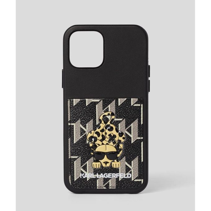 iPhone 13 PRO MAX juoda KARL LAGERFELD nugarėlė with cardslot KLHCP13XCANCNK