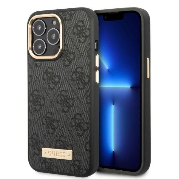 iPhone 13 PRO MAX juoda Magsafe GUESS nugarėlė GUHMP13XU4GPRK