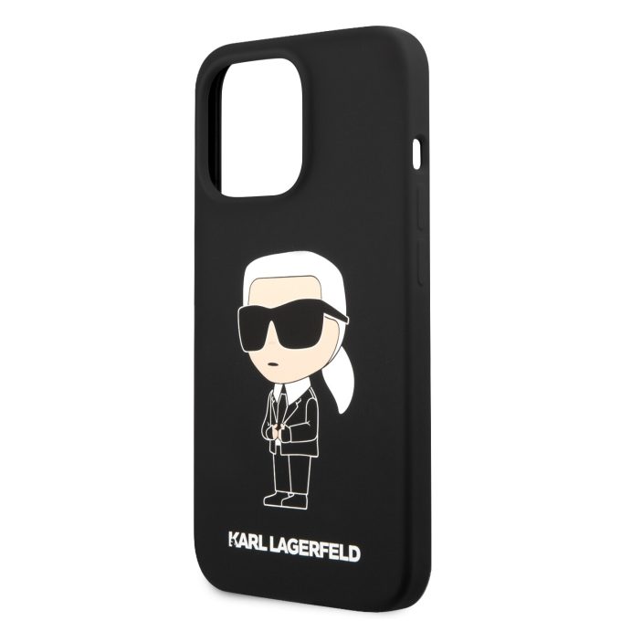 iPhone 13 PRO MAX black NFT Liquid Silicone KARL LAGERFELD nugarėlė