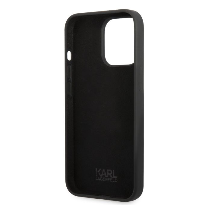 iPhone 13 PRO MAX black NFT Liquid Silicone KARL LAGERFELD nugarėlė
