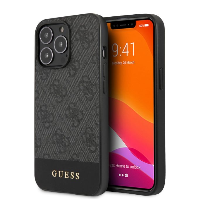 iPhone 13 PRO MAX pilka GUESS nugarėlė GUHCP13XG4GLGR