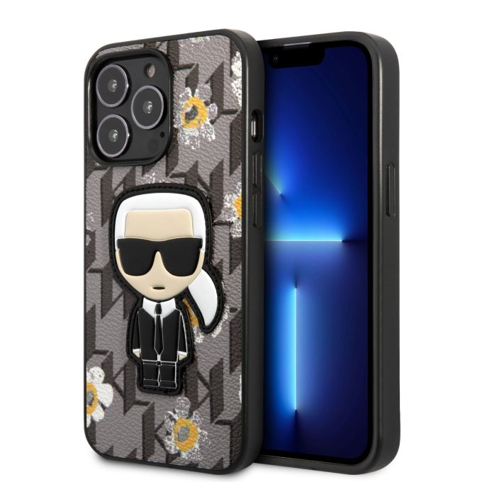 iPhone 13 PRO MAX pilka KARL LAGERFELD nugarėlė KLHCP13XPMNFIK1