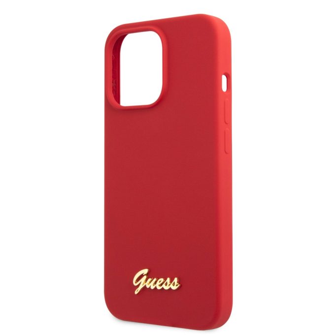 iPhone 13 PRO MAX raudona GUESS nugarėlė GUHCP13XLSLMGRE