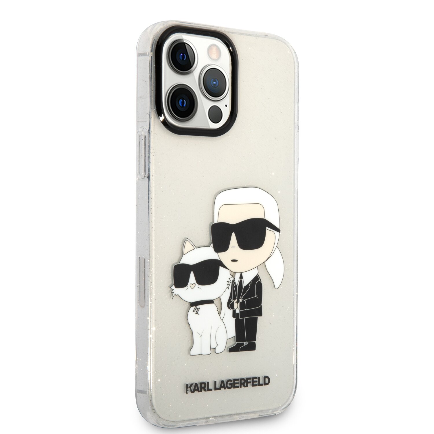 iPhone 13 PRO MAX skaidri glitter KARL LAGERFELD nugarėlė KLHCP13XHNKCTGT - Image 5