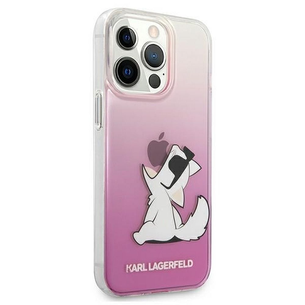 iPhone 13 PRO MAX skaidri-rožinė KARL LAGERFELD nugarėlė KLHCP13XCFNRCPI - Image 4