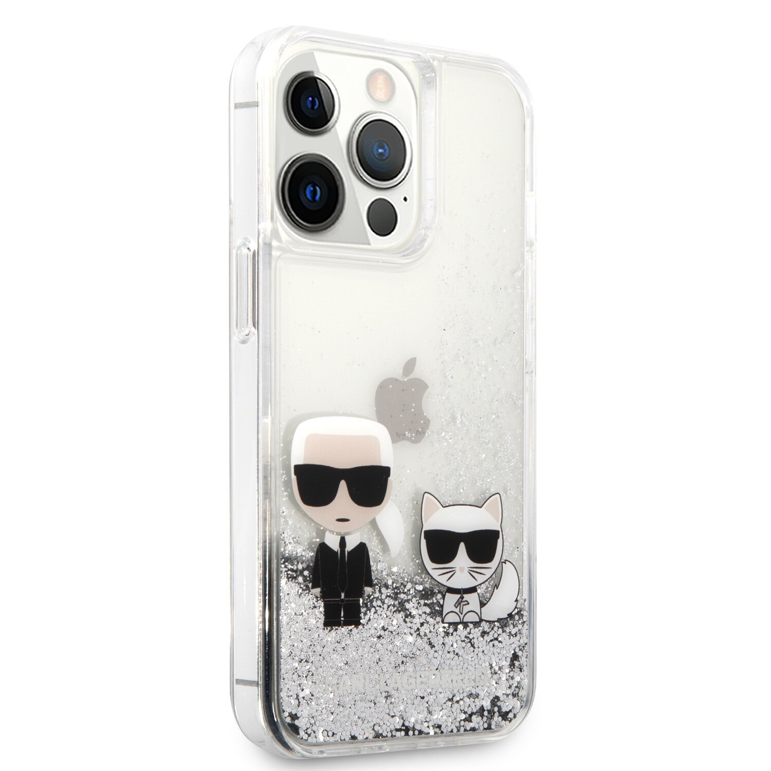 iPhone 13 PRO MAX water sidabro spalvos KARL LAGERFELD nugarėlė KLHCP13XGKCS - Image 5