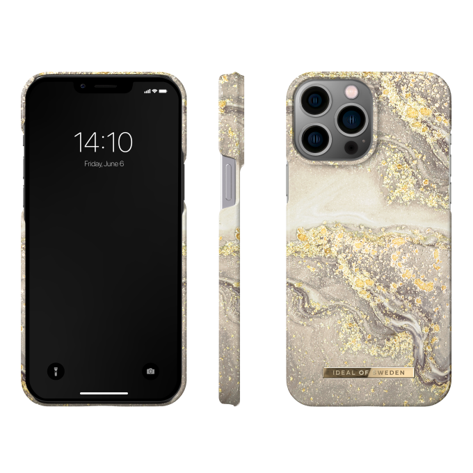 iPhone 13 PRO MAX/12 PRO MAX iDeal Of Sweden nugarėlė Sparkle Greige