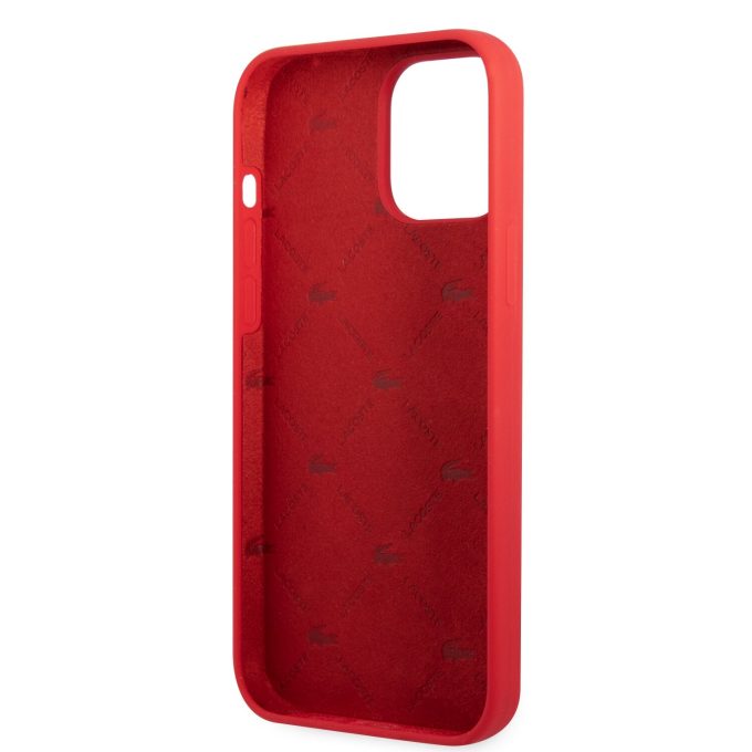 iPhone 13 PRO raudona LACOSTE nugarėlė LCHCP13LSR