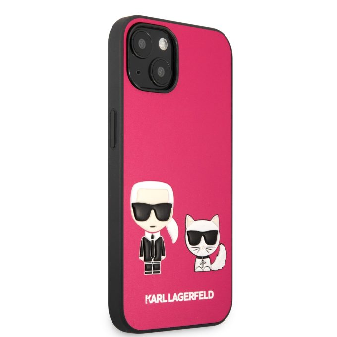 iPhone 13 rožinė KARL LAGERFELD nugarėlė KLHCP13MPCUSKCP
