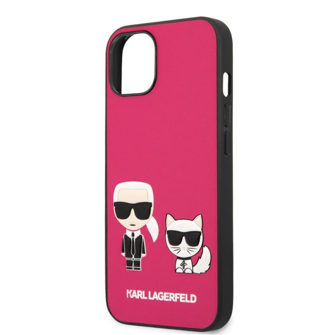 iPhone 13 rožinė KARL LAGERFELD nugarėlė KLHCP13MPCUSKCP