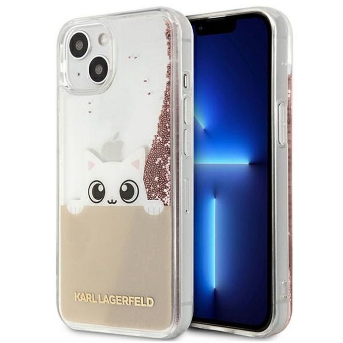 iPhone 13 rožinė water KARL LAGERFELD nugarėlė KLHCP13MPABGNU