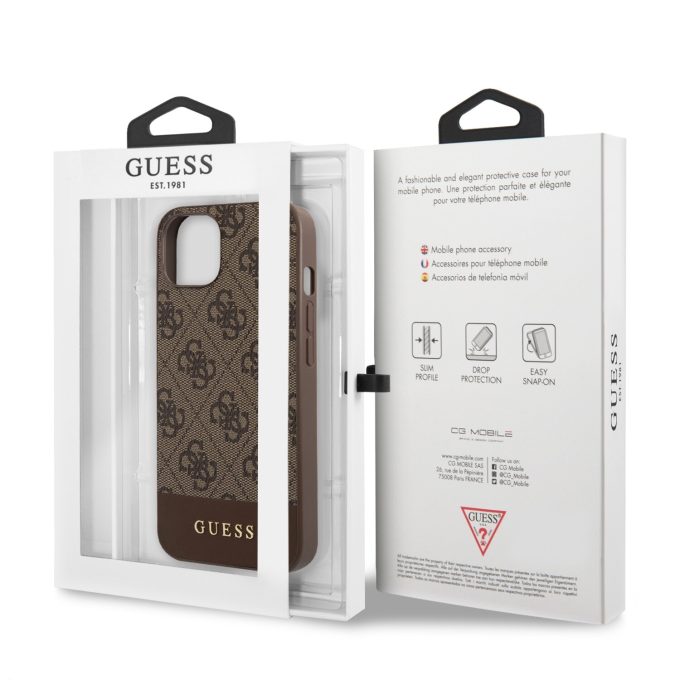 iPhone 13 ruda GUESS nugarėlė GUHCP13MG4GLBR