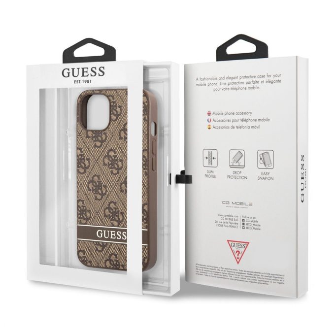 iPhone 13 ruda GUESS nugarėlė GUHCP13MP4SNW