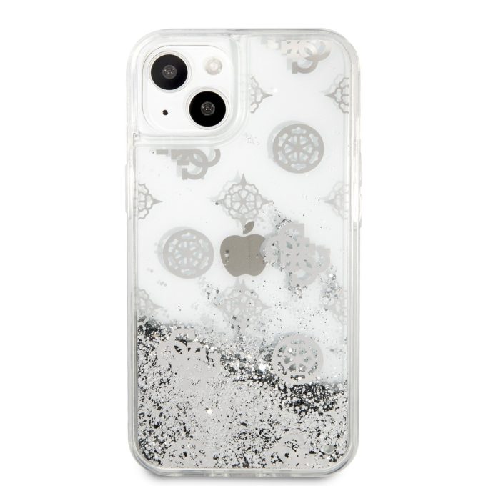 iPhone 13 sidabro sp. water GUESS nugarėlė GUHCP13MLGPESI