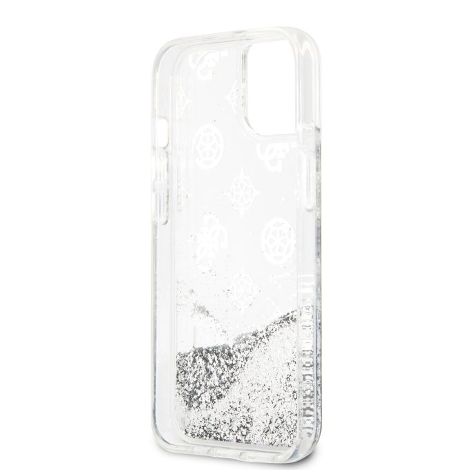 iPhone 13 sidabro sp. water GUESS nugarėlė GUHCP13MLGPESI