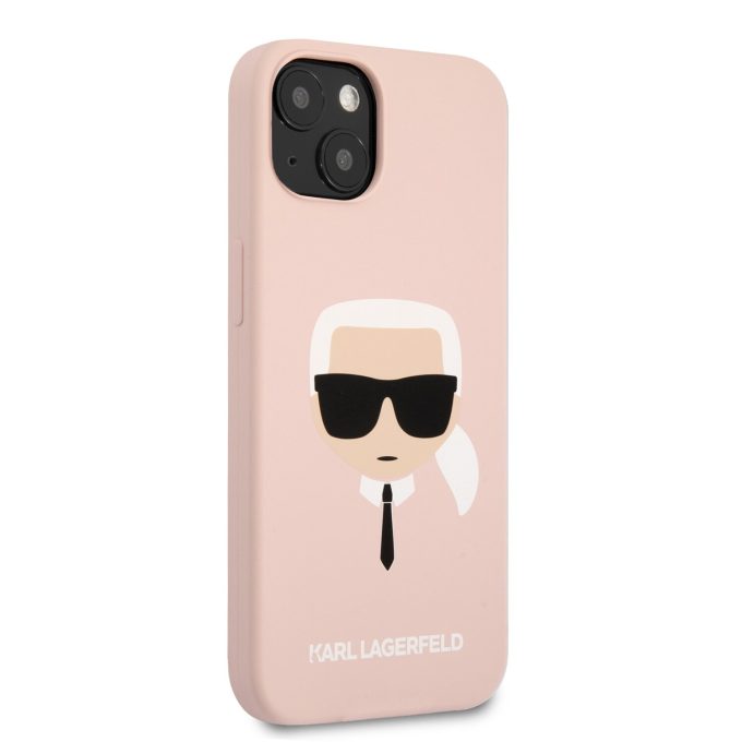 iPhone 13 šviesiai rožinė KARL LAGERFELD nugarėlė KLHCP13MSLKHLP