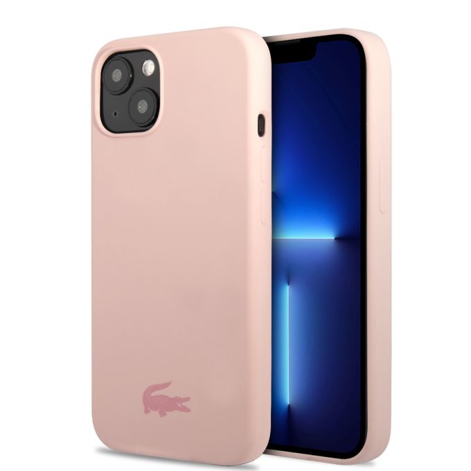 iPhone 13 šviesiai rožinė LACOSTE nugarėlė LCHCP13MSI