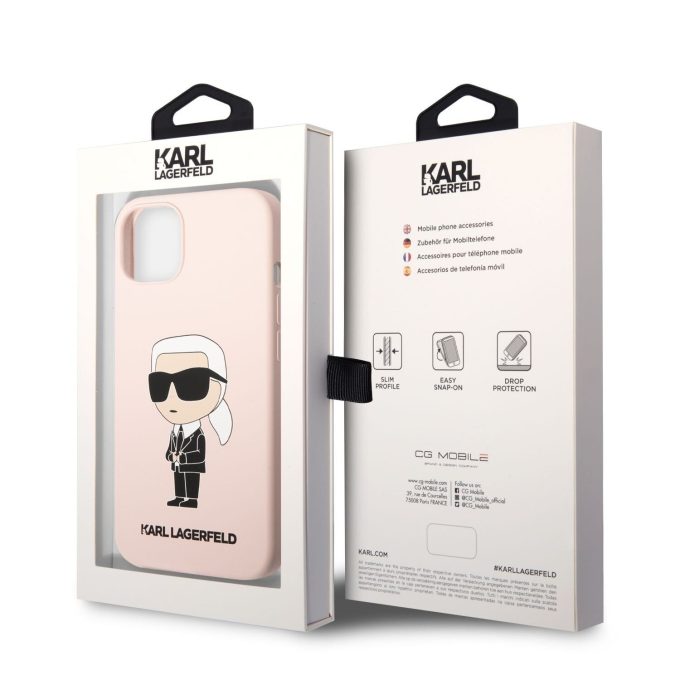 iPhone 13 šviesiai rožinė NFT KARL LAGERFELD nugarėlė