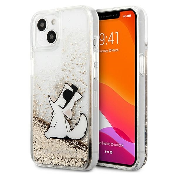iPhone 13 water aukso spalvos KARL LAGERFELD nugarėlė KLHCP13MGCFD