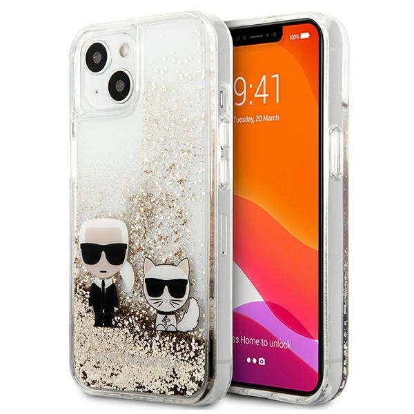 iPhone 13 water aukso spalvos KARL LAGERFELD nugarėlė KLHCP13MGKCD