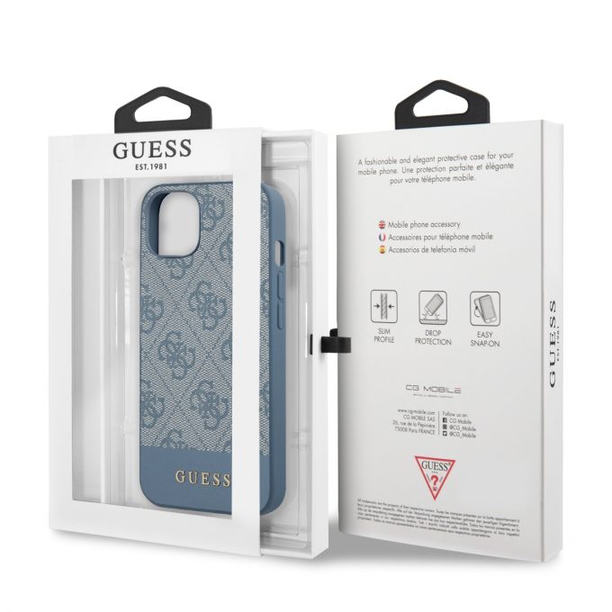 iPhone 13 žydra GUESS nugarėlė GUHCP13MG4GLBL