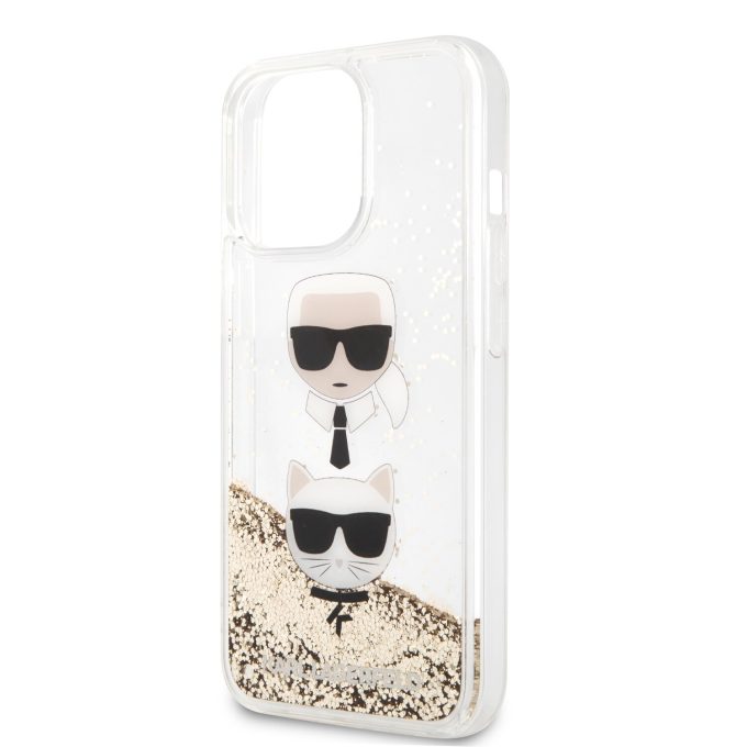 iPhone 13 PRO aukso sp. water KARL LAGERFELD nugarėlė KLHCP13LKICGLD
