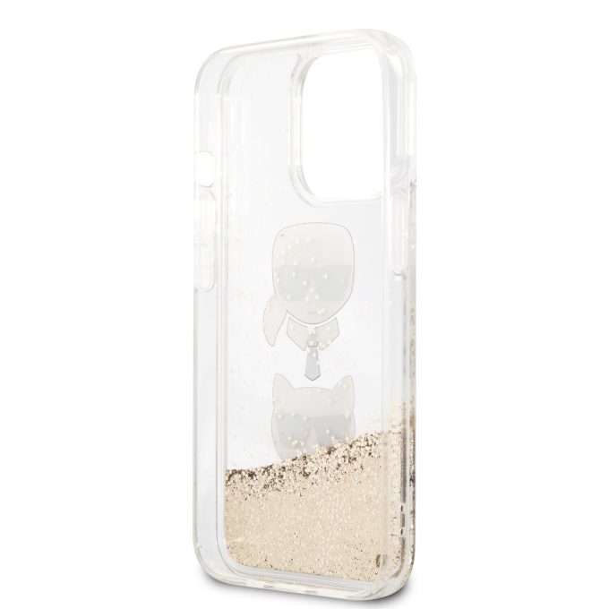 iPhone 13 PRO aukso sp. water KARL LAGERFELD nugarėlė KLHCP13LKICGLD