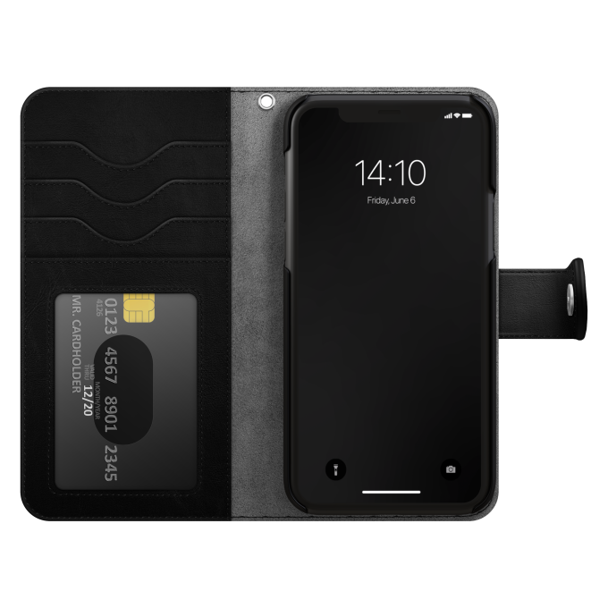 iPhone 13 PRO iDeal Of Sweden dėklas Magnet Wallet+ Black