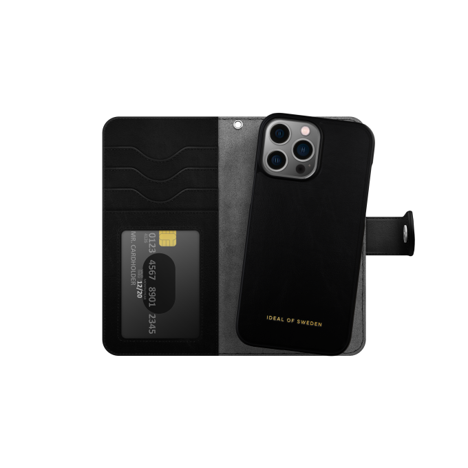 iPhone 13 PRO iDeal Of Sweden dėklas Magnet Wallet+ Black