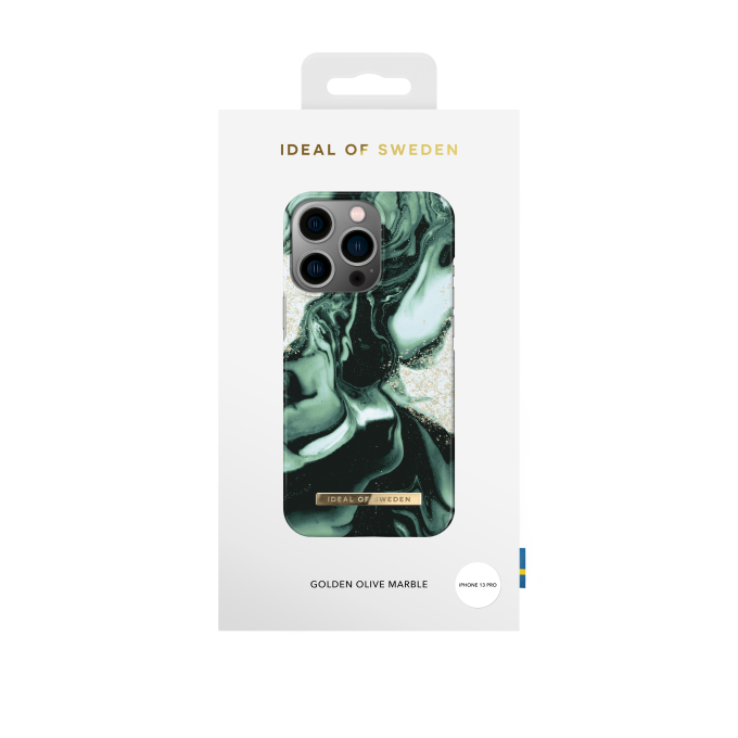 iPhone 13 PRO iDeal Of Sweden nugarėlė Golden Olive Marble