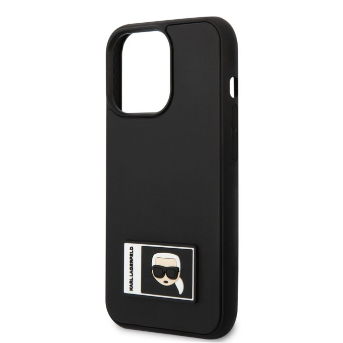 iPhone 13 PRO juoda KARL LAGERFELD nugarėlė KLHCP13L3DKPK