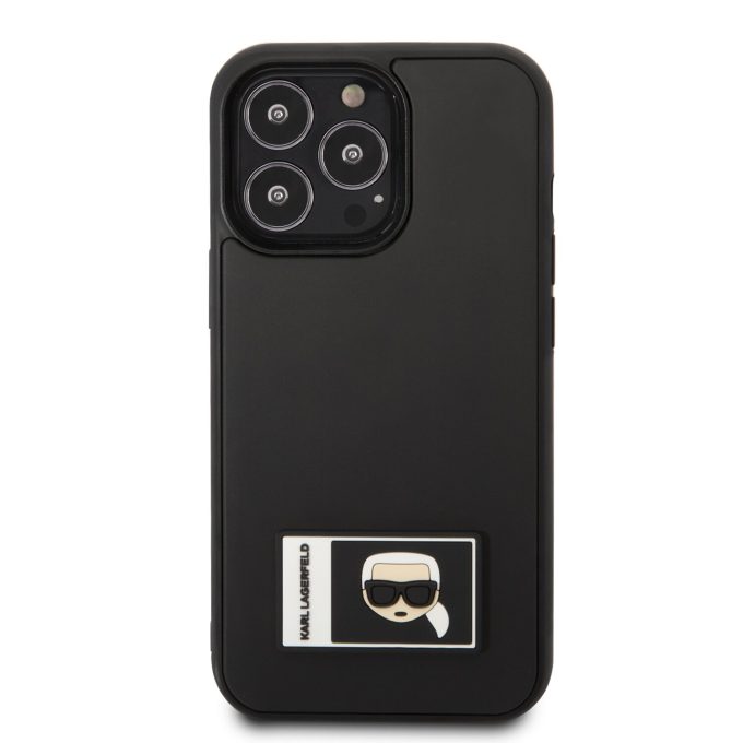 iPhone 13 PRO juoda KARL LAGERFELD nugarėlė KLHCP13L3DKPK