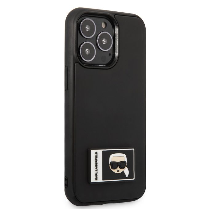 iPhone 13 PRO juoda KARL LAGERFELD nugarėlė KLHCP13L3DKPK