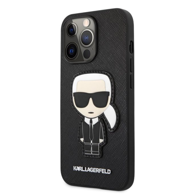 iPhone 13 PRO juoda KARL LAGERFELD nugarėlė KLHCP13LOKPK